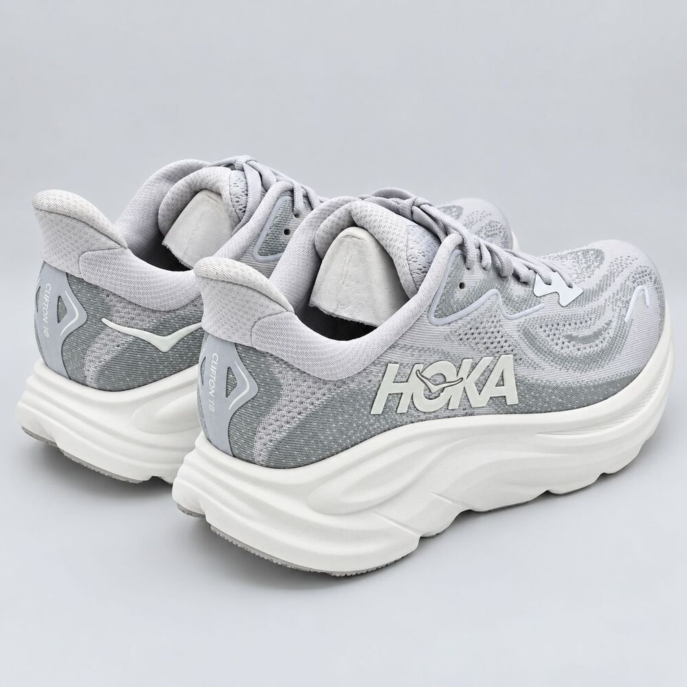 HOKA Clifton 10 Women's 9B Cosmic Grey Stardust Cushioned Running Shoes - Picture 7 of 7